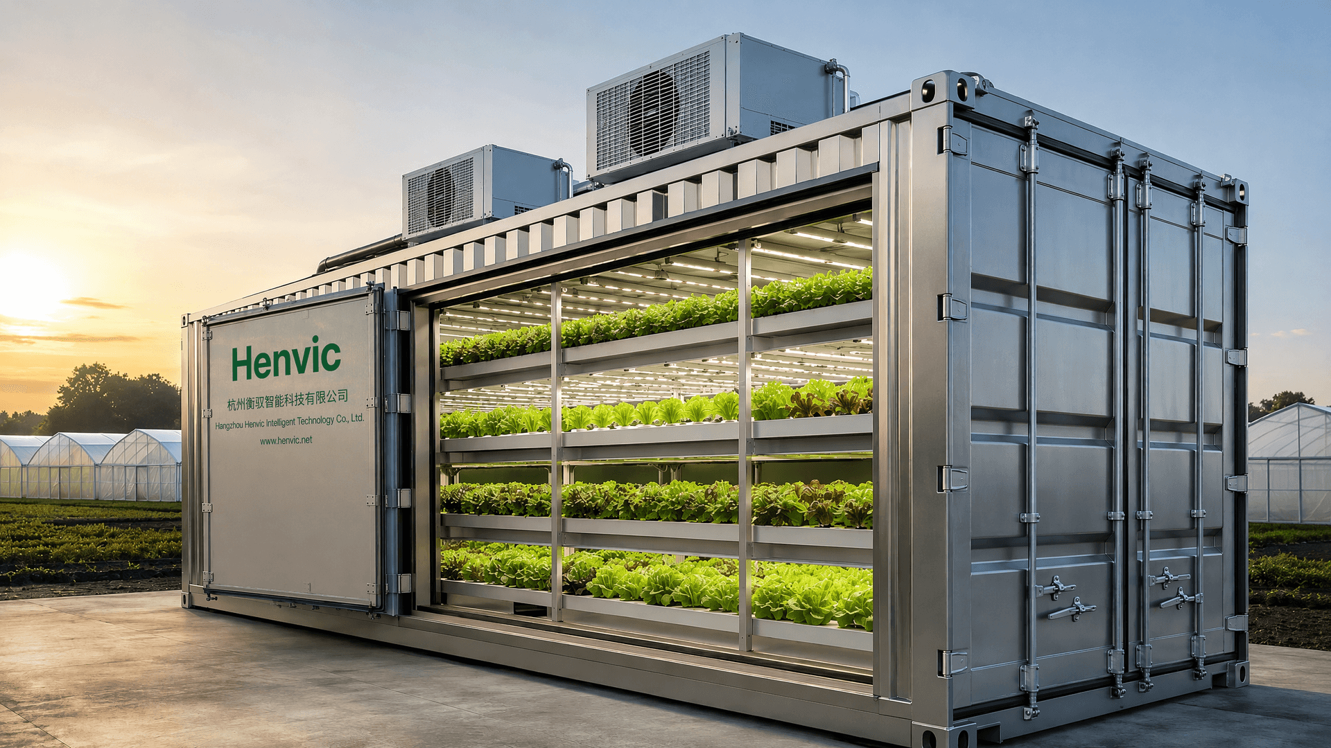 Grande Contêiner Inteligente de Cultivo de Frutas e Vegetais para Fazenda 1