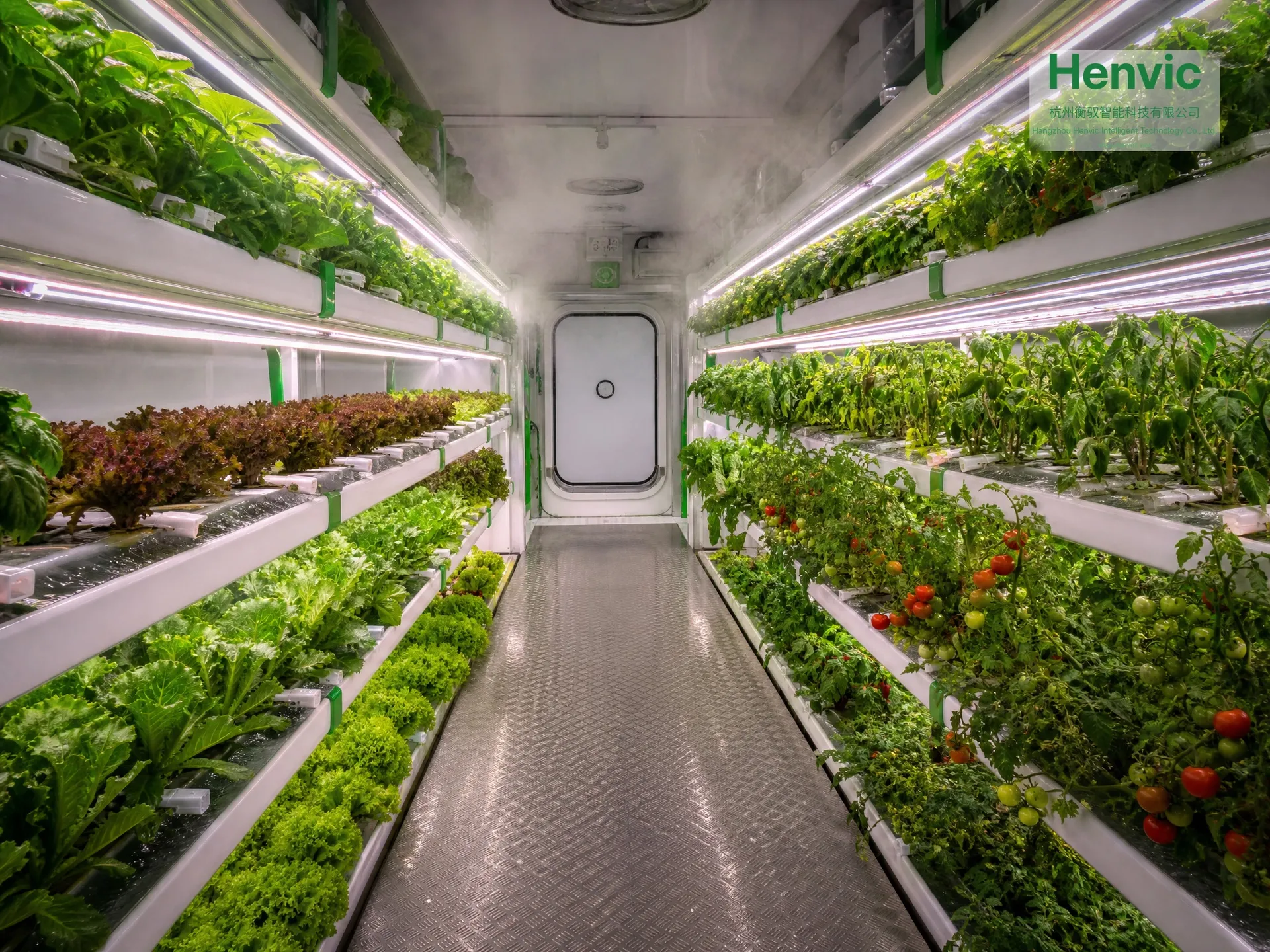 HVC-40 growing cabin interior vertical cultivation system